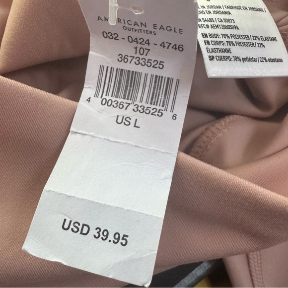 American Eagle The Everything Pocket Leggings in Blush. Hi-Rise. NWT FLAW. Large - Picture 11 of 16